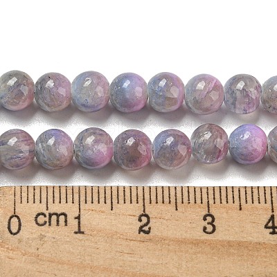 Dyed Natural White Jade Beads Strands G-F764-01E-1
