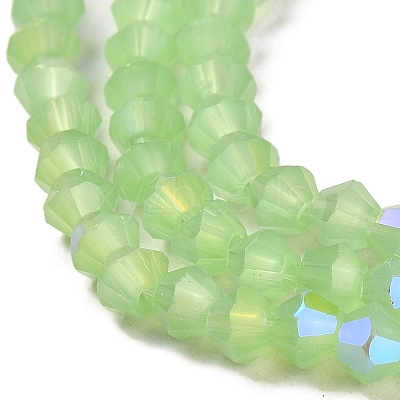 Imitation Jade Electroplate Glass Beads Strands EGLA-A039-J2mm-L01-1