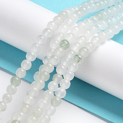 Natural Tianshan Cui Quartzite Beads Strands G-B046-01E-1