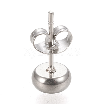 Non-Tarnish 304 Stainless Steel Stud Earring Settings STAS-K202-05A-P-1