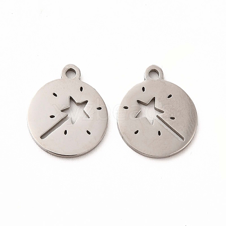 Non-Tarnish 201 Stainless Steel Charms STAS-E188-08P-1