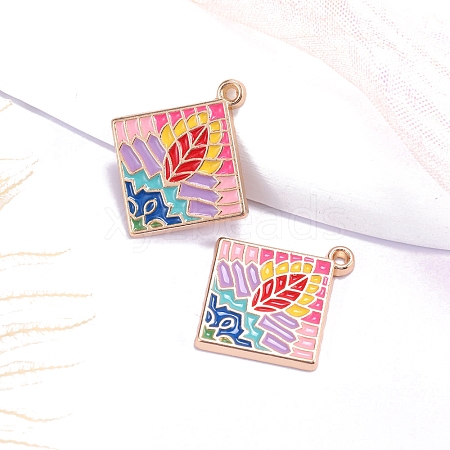 Bohemia Style Alloy Enamel Pendants PW-WG67277-01-1