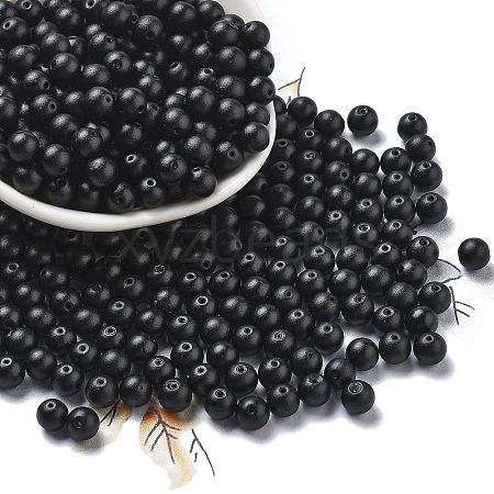 Baking Paint Glass Seed Beads SEED-H003-02E-1