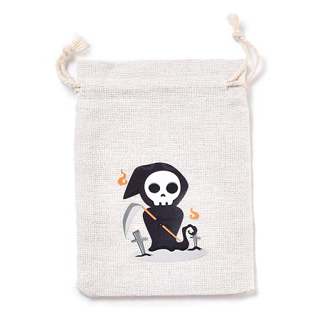 Halloween Cotton Cloth Storage Pouches ABAG-M004-01H-1