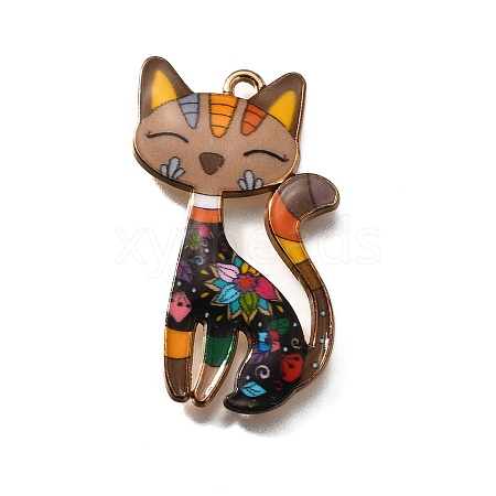 Alloy Enamel Pendants ENAM-S025-01G-04-1