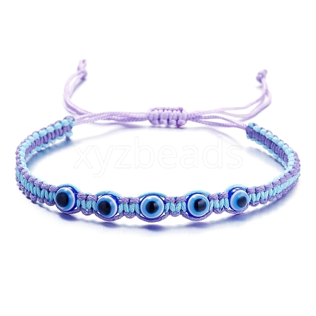 Evil Eye Beads Bracelets PW-WGF9804-05-1