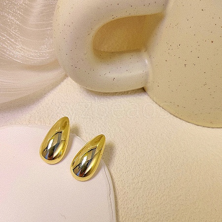 Teardrop Alloy Stud Earrings WG64463-32-1