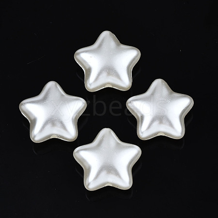 ABS Plastic Imitation Pearl Beads OACR-N008-157-1