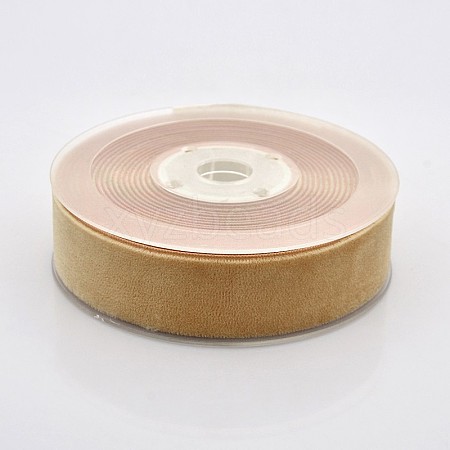 Polyester Velvet Ribbon for Gift Packing and Festival Decoration SRIB-M001-26mm-845-1