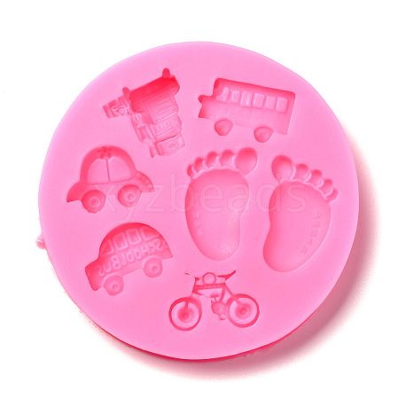 DIY Baby Theme Patterns Food Grade Silicone Fondant Molds DIY-F072-11-1