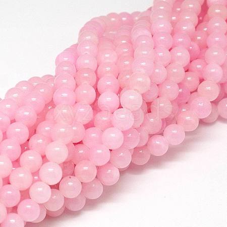 Natural Yellow Jade Beads Strands JBR6mm-2-1