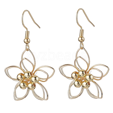 Brass Dangle Earrings EJEW-JE05953-1