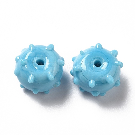 Handmade Bumpy Lampwork Beads LAMP-E023-06G-1