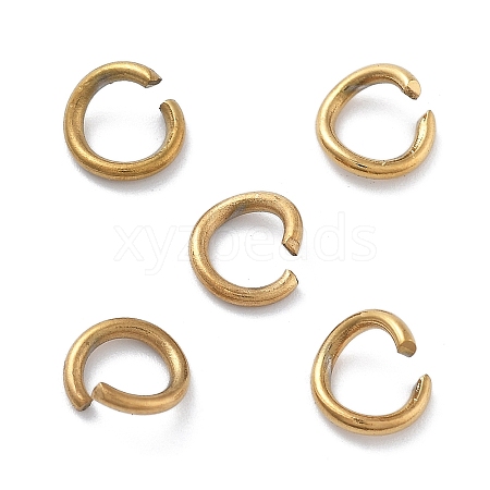 Ion Plating(IP) 304 Stainless Steel Open Jump Rings STAS-M081-01G-05-1