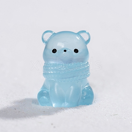 Luminous Resin Bear Miniature Ornaments PW-WGF682A-05-1