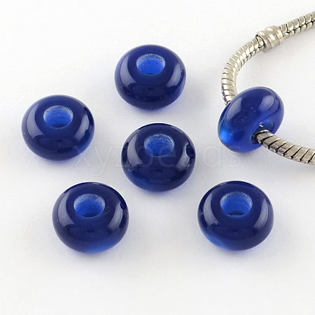 Imitation Cat Eye Resin European Beads X-RPDL-S001-03-1