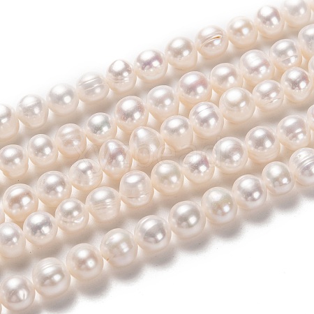 Natural Cultured Freshwater Pearl Beads Strands PEAR-L033-18-01-1