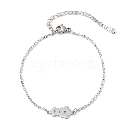 Non-Tarnish 304 Stainless Steel Bracelets BJEW-Q340-04P-1