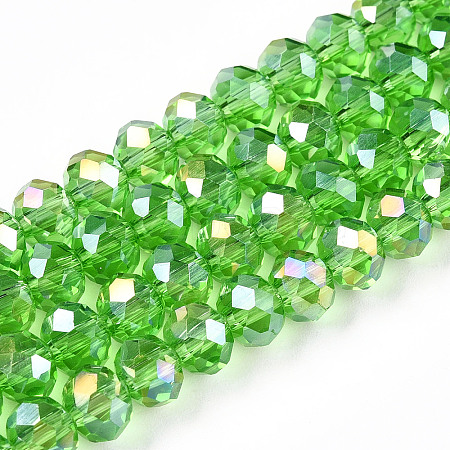 Electroplate Glass Beads Strands LS-EGLA-A044-T6mm-B11-1