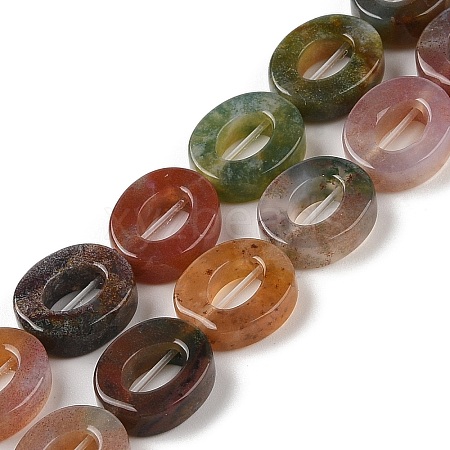 Natural Indian Agate Beads Strands G-M439-A08-01-1