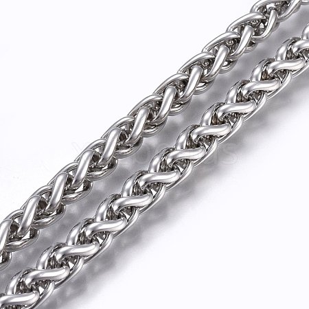 Tarnish Resistant 304 Stainless Steel Wheat Chains STAS-P219-05-A-1