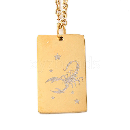 Golden 202 Stainless Steel Constellation Pendants Necklaces LS-NJEW-K380-02G-01-1