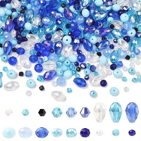 18 Strands 18 Styles Glass Beads Strands GLAA-YW0005-53B-1
