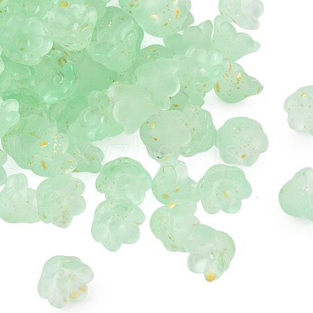 Frosted Glass Bead Cap FGLA-C001-01E-1