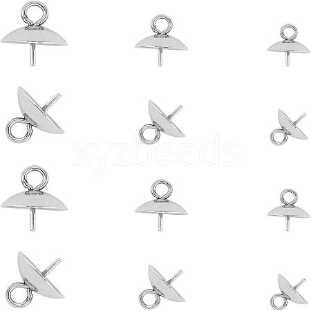 Unicraftale 202 Stainless Steel Peg Bails Pendants STAS-UN0011-20-1