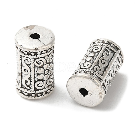 Column with Flower Pattern Alloy Beads TIBE-R294-023-1