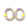 Spray Painted Alloy Spring Gate Rings FIND-A027-02-2