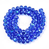 Electroplate Glass Beads Strands X1-EGLA-A034-T4mm-L26-3