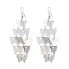 Brass Dangle Earrings EJEW-B157-02B-P-4
