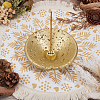 Cement & Brass Incense Burners Holder AJEW-WH0596-609-4