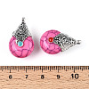 Tibetan Style Resin Pendants RESI-T022-16I-3