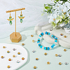 200Pcs 10 Colors Brass Rhinestone Spacer Beads RB-SP001-08B-4