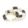 Porcelain Beads Braided Big Hoop Earrings for Women sgX1-EJEW-C003-01A-RS-2