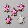 Zinc Alloy Enamel Connector Charms LS-FIND-WH0136-19D-1