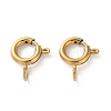 Ion Plating(IP) 304 Stainless Steel Spring Ring Clasps X-STAS-C114-04A-G-1