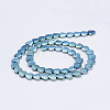 Electroplate Non-magnetic Synthetic Hematite Beads Strands G-J380-8mm-A03-F-1