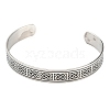 Non-Tarnish 304 Stainless Steel Open Cuff Bangles BJEW-P300-03P-2