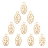 Unicraftale 304 Stainless Steel Miraculous Medal Charms STAS-UN0006-07G-1