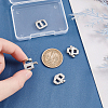 4Pcs 4 Styles 304 Stainless Steel Adjustable Clasps STAS-UN0039-88-4