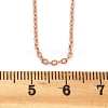 Brass Cable Chain Necklaces for Women NJEW-D302-48RG-5