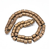 Electroplate Non-magnetic Synthetic Hematite Beads G-T061-02D-2