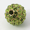 Alloy Rhinestone Beads RB-A034-10mm-A09G-2