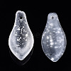 Transparent Spray Painted Glass Pendants GLAA-N042-001A-A01-2