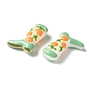 Painted Glass Beads Enamel Beads X-BLOW-D300-01B-2