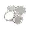 304 Stainless Steel Pendant Cabochon Settings STAS-D376-21P-2