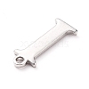 Tarnish Resistant 304 Stainless Steel Charms STAS-H112-I-P-3